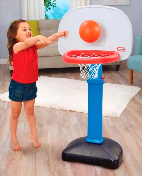 Little Tikes Easy Score Basketball Set, Blue, 3 Balls - Amazon Exclusive, 23.75 x 22 x 61 inches - Image 7