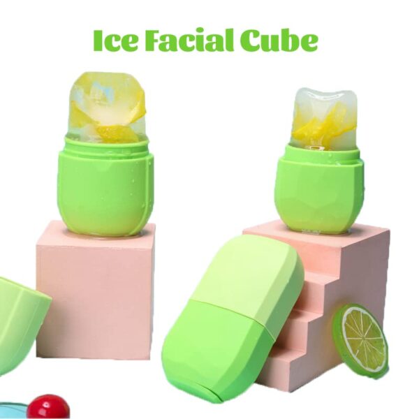 Ice Roller for Face and Eye, Upgrated Ice Face Roller,Facial Beauty Ice Roller Skin Care Tools, Ice Facial Cube, Gua Sha Face Massage, Silicone Ice Mold for Face Beauty (Green) - Image 5